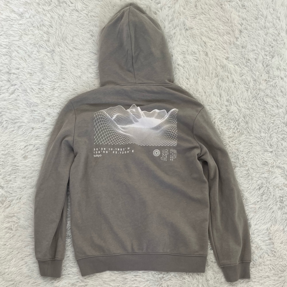 Grey Graphic H&M Hoodie